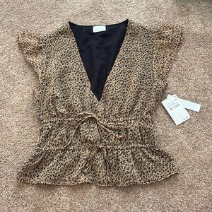 Cheetah print top